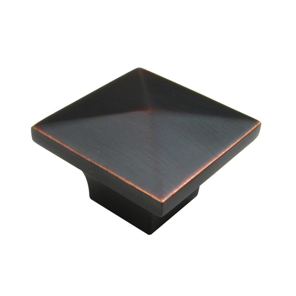 Richelieu 1 1/4" Long Square Knob in Brushed Oil Rubbed Bronze