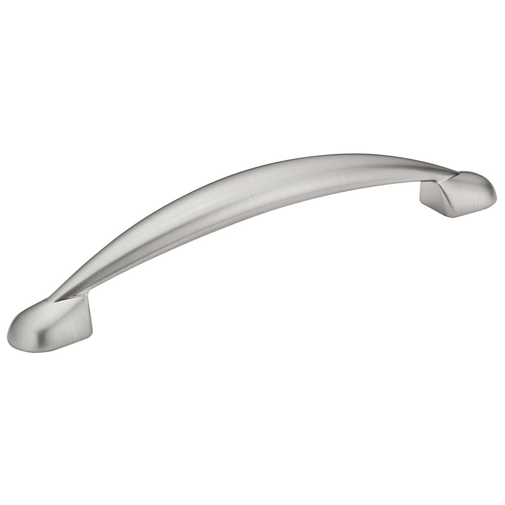 Richelieu 6 1/4" Centers Booted Pull in Brushed Nickel