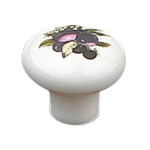 Richelieu Ceramic 1 1/4" Diameter Mushroom Knob in Plum