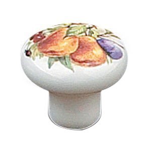 Richelieu Ceramic 1 1/4" Diameter Mushroom Knob in Plum and Pear