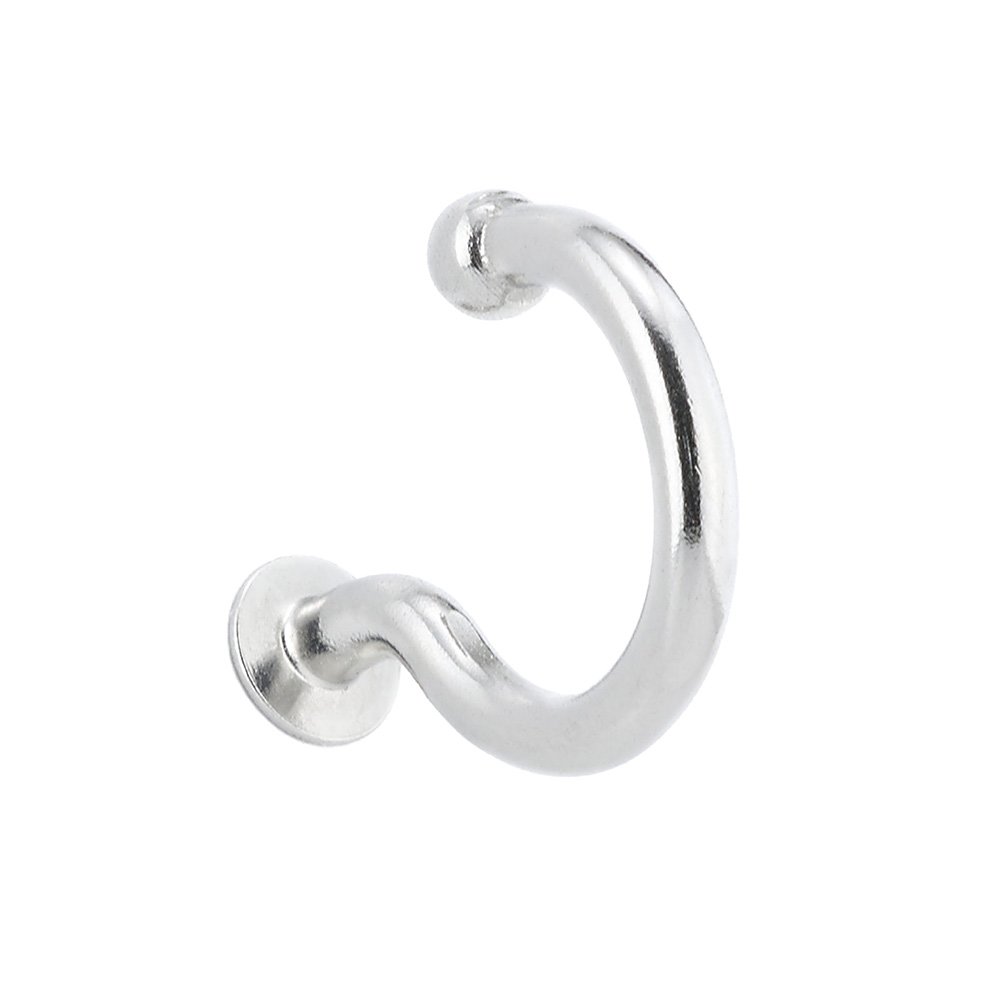 Richelieu Stainless Steel 1 1/32" Long C-Shaped Screw Hook in Polished Stainless Steel