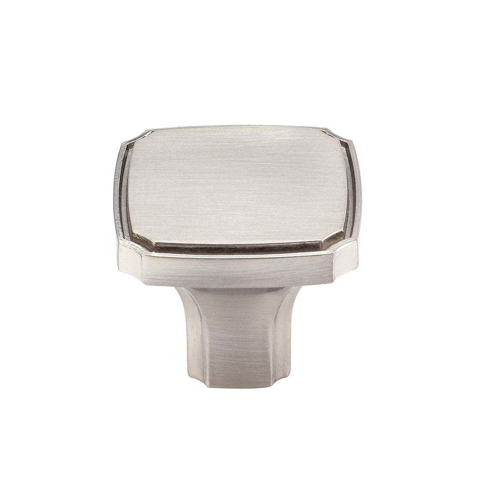 Richelieu 1 3/8" Square Knob In Brushed Nickel