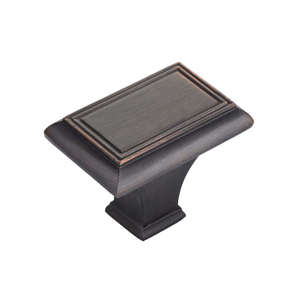 Richelieu 1 11/16" Rectangle Knob In Brushed Oil Rubbed Bronze