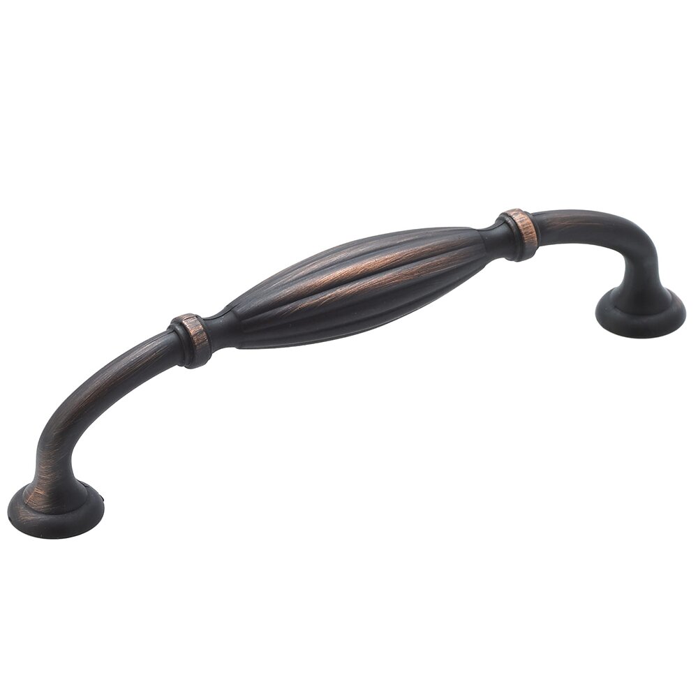 Richelieu 5" Centers Indian Drum Pull in Brushed Oil Rubbed Bronze