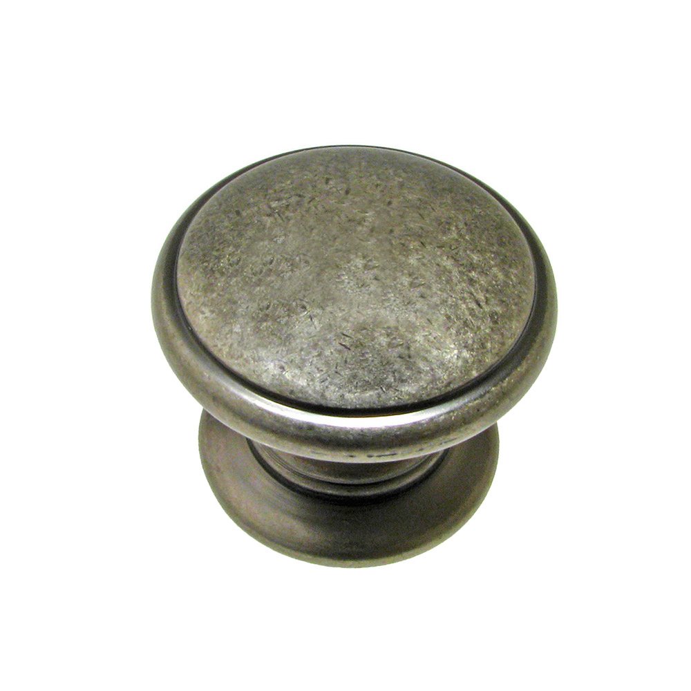 Richelieu 1 1/4" Diameter Knob with Beveled Edge in Pewter
