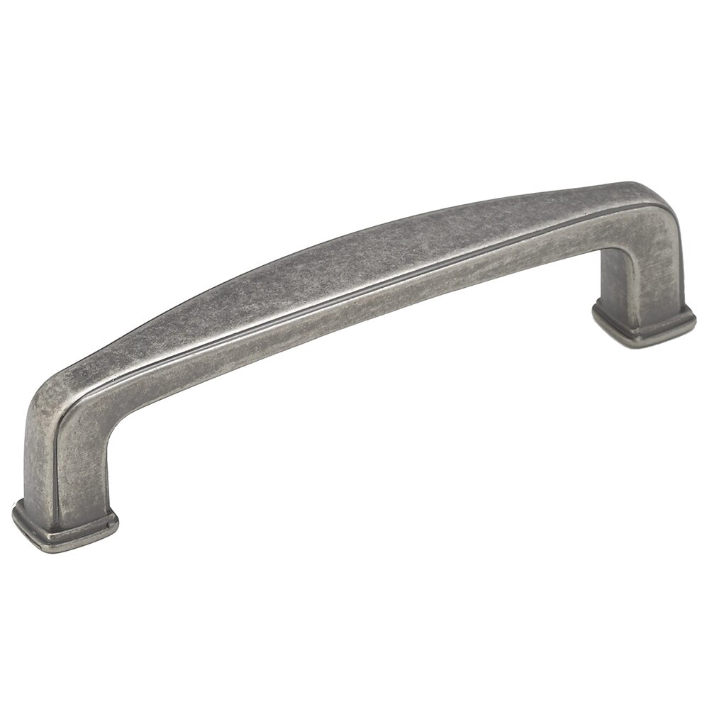 Richelieu 3 3/4" Centers Handle with Beveled Accent in Pewter
