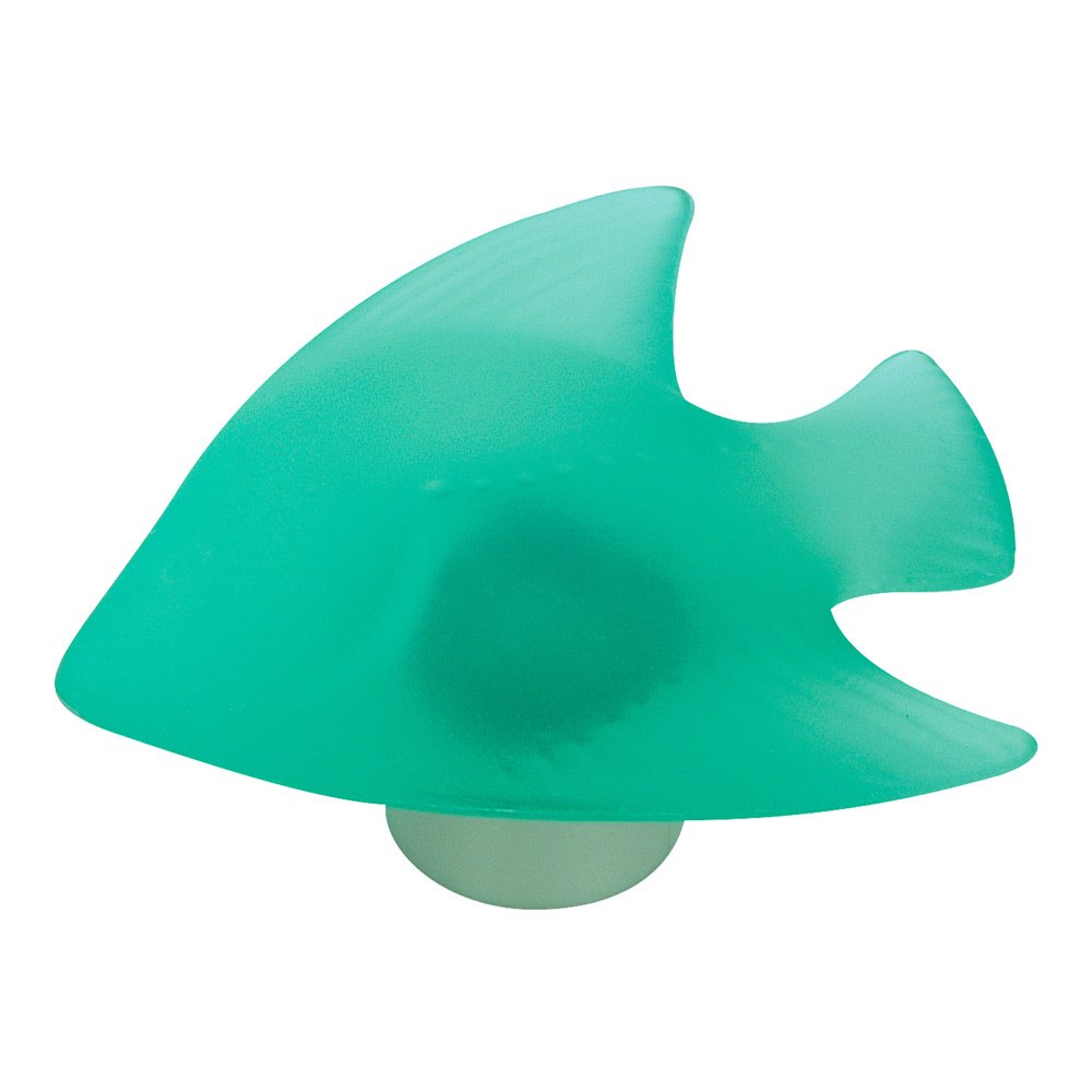 Richelieu 1 31/32" Fish Knob in Frosted Green