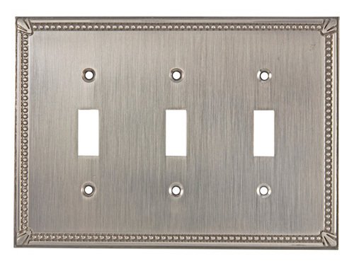 Richelieu Traditional Triple Toggle in Brushed Nickel