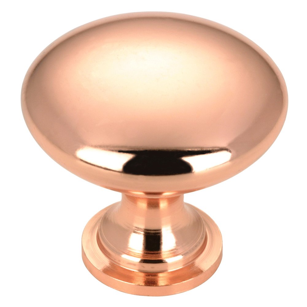 Richelieu 1 3/16" Round Contemporary Knob in Polished Copper