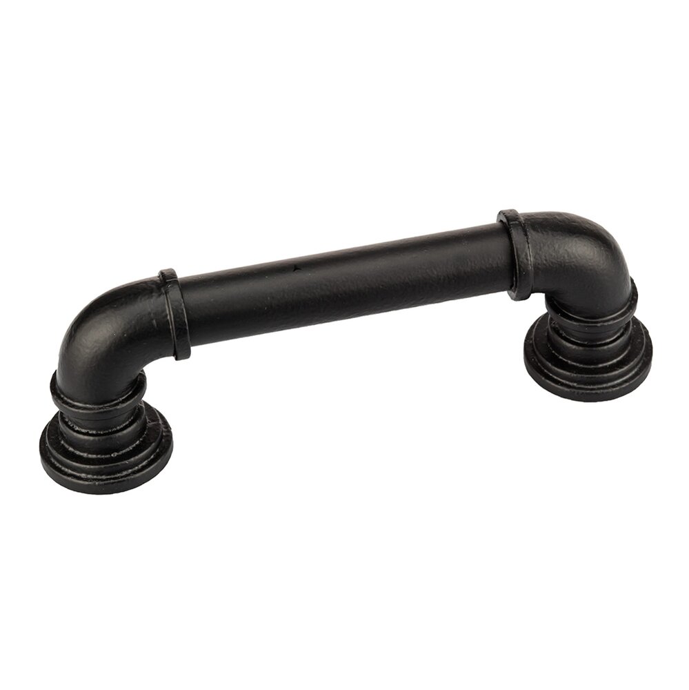 Richelieu 6 5/16" Centers Forged Iron Pull In Matte Black