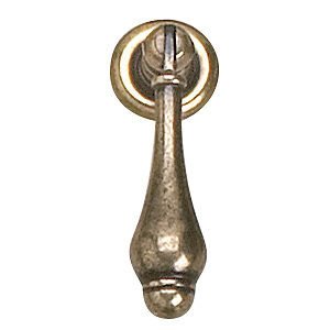 Richelieu 2 1/4" Long Traditional Brass Pendant Pull in Burnished Brass