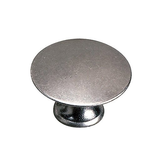 Richelieu 1 3/8" Round Traditional Solid Brass Knob in Faux Iron