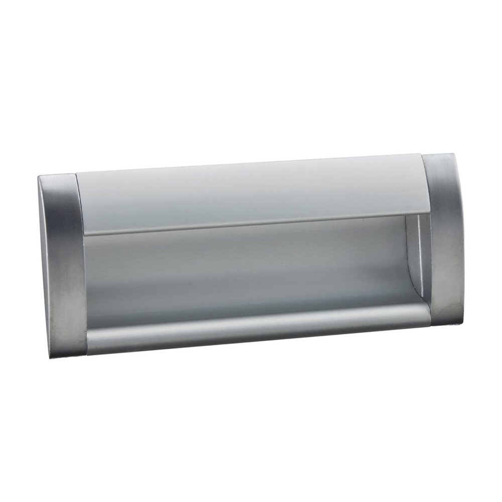 Richelieu 3 3/4" Center Recessed Pull in Satin Chrome 
