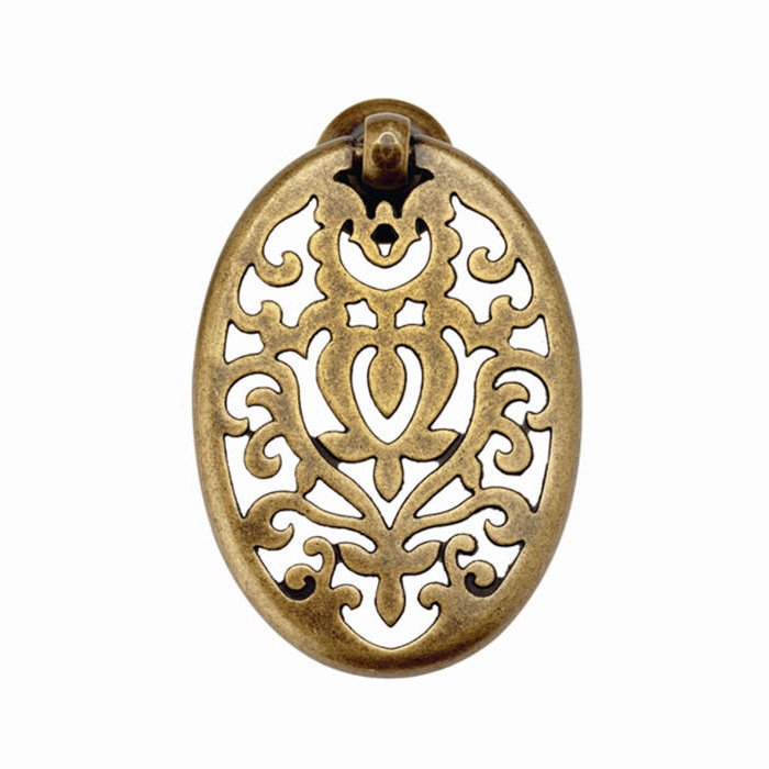 Richelieu 19/32" Long Traditional Brass Pendant Pull in Florence