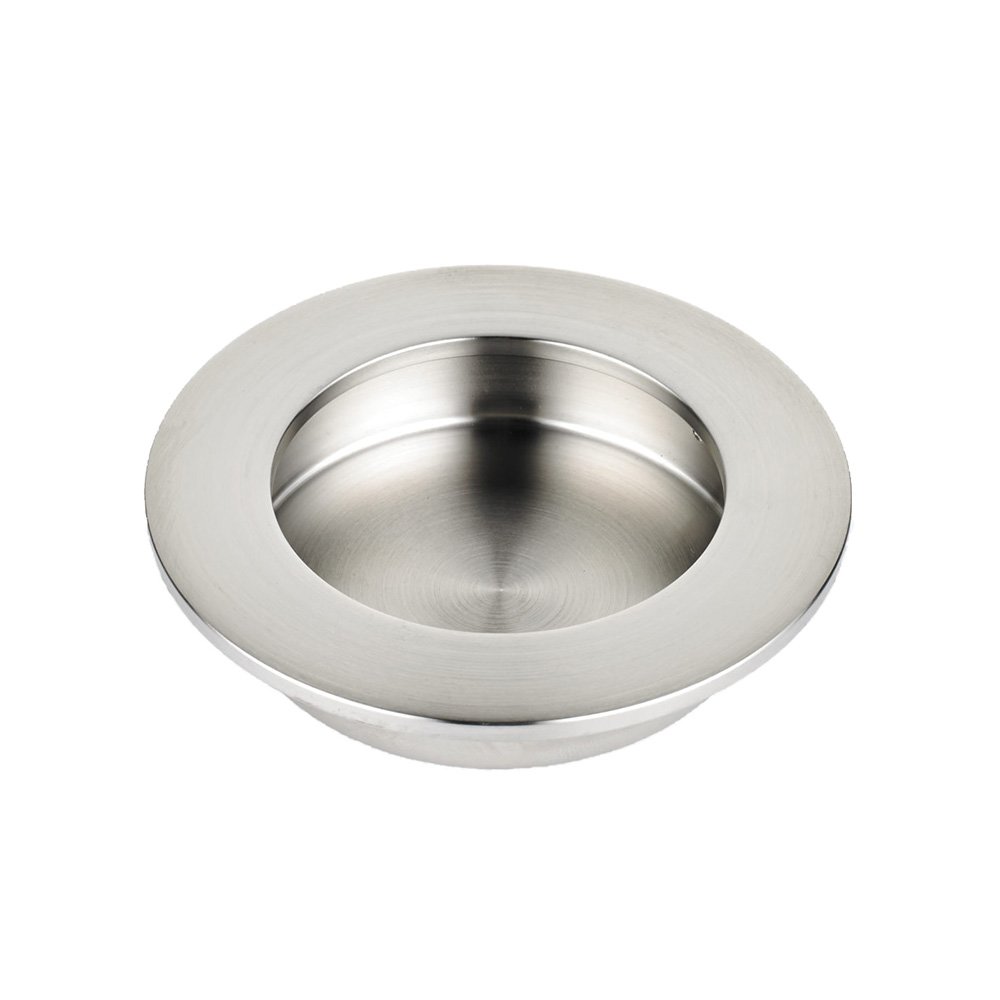 Richelieu 2 3/4" Round Contemporary Recessed Pull in Brushed Nickel