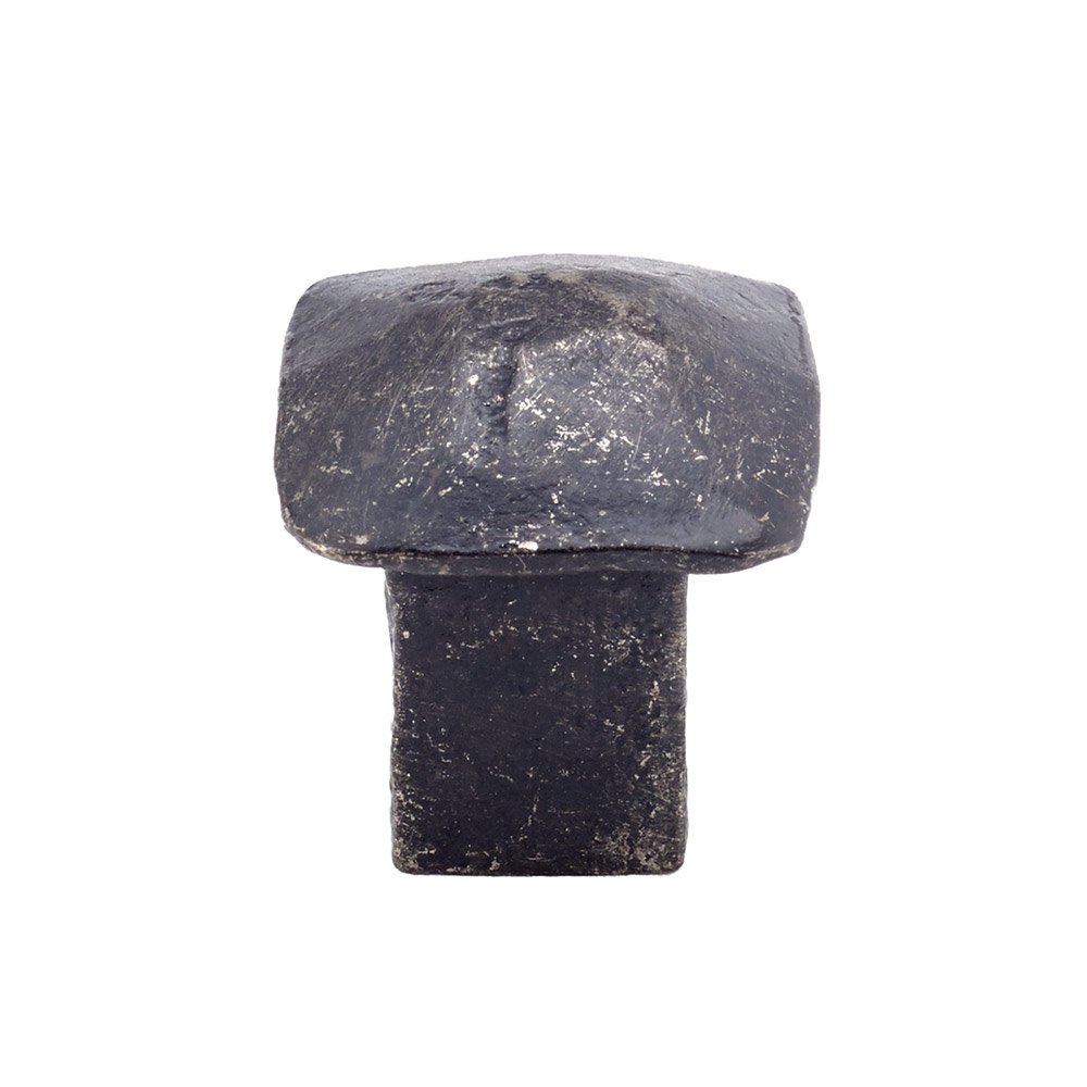 Richelieu 1 1/32" Long Contemporary Forged Iron Knob in Matte Black Iron