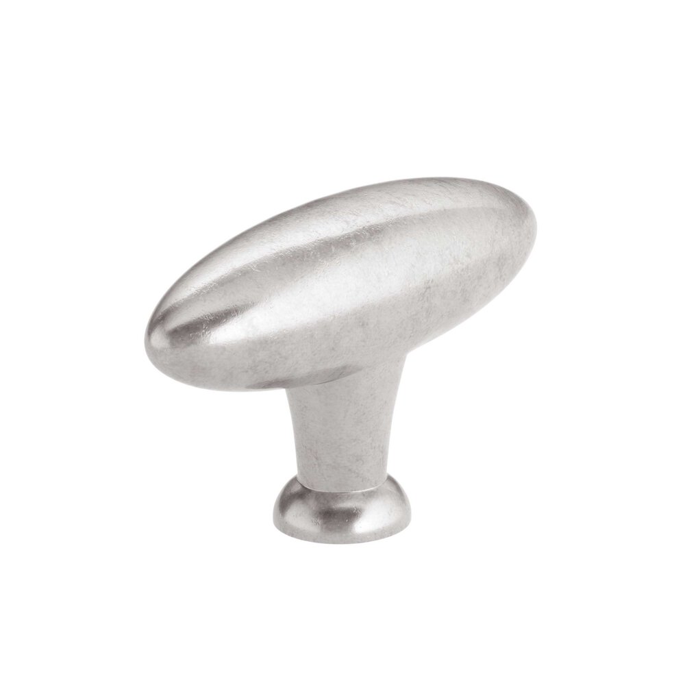 Richelieu 2 9/32" Long Traditional Iron Knob in Newcastle Antique Polished Nickel