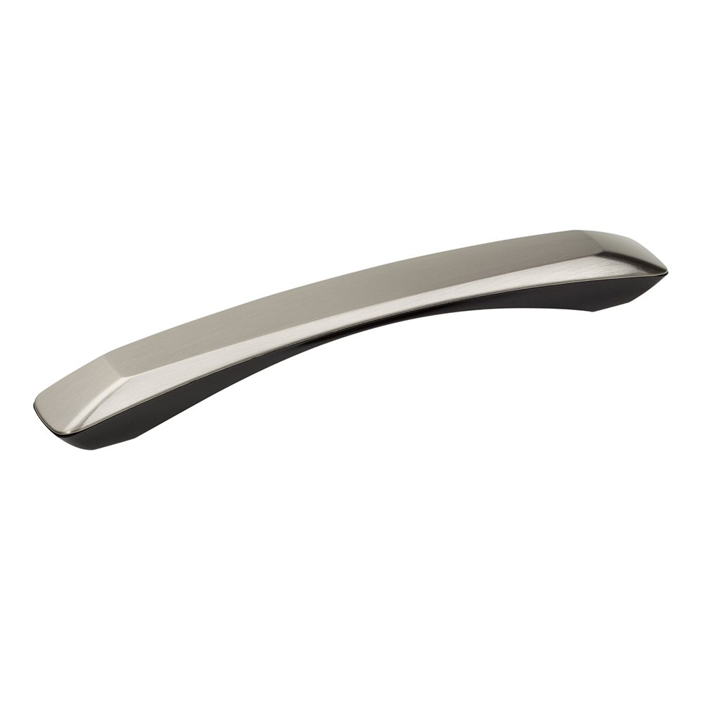 Richelieu 7 9/16" Center Handle in Black and Brushed Nickel