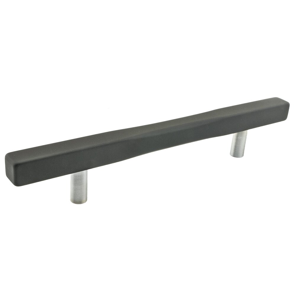 Richelieu 6 1/4" Center Handle in Matte Black and Brushed Nickel
