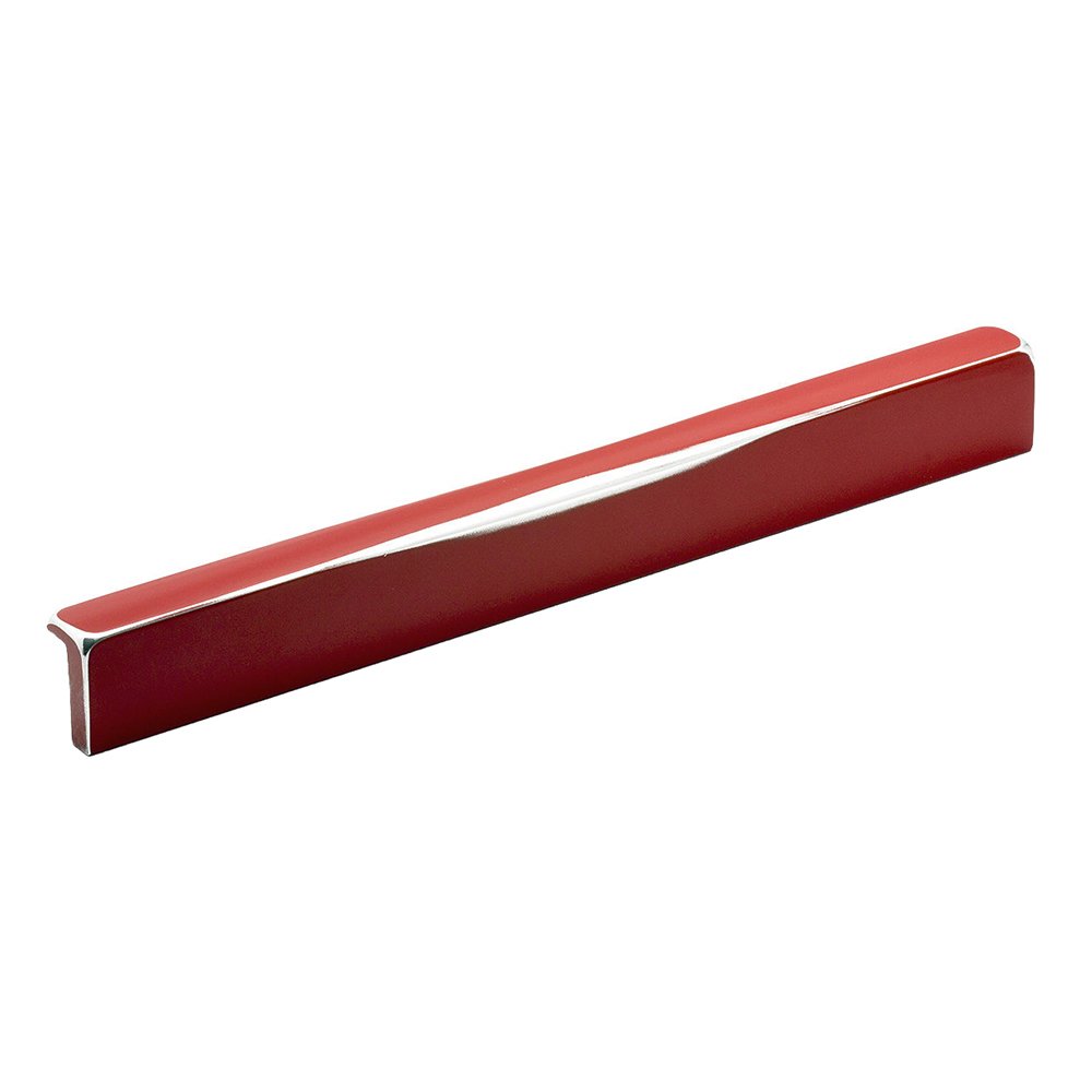 Richelieu 6 5/16" and 7 9/16" Center Handle in Brushed Metallic Red
