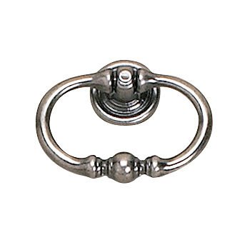 Richelieu 2 5/32" Long Traditional Brass Ring Pull in Faux Iron