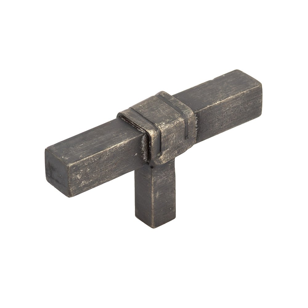 Richelieu 2 15/16" Long Contemporary Forged Iron Knob in Matte Black Iron