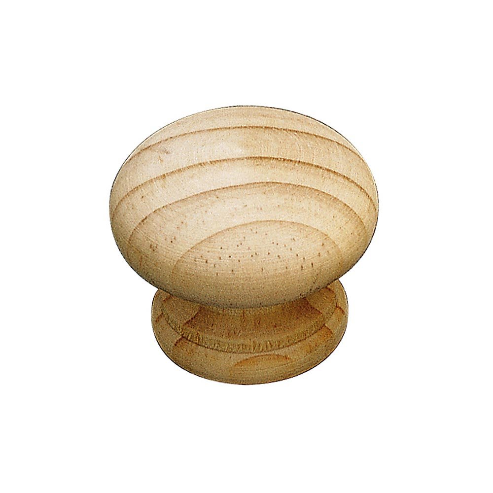 Richelieu 1 1/2" Round Eclectic Wood Knob in Pine