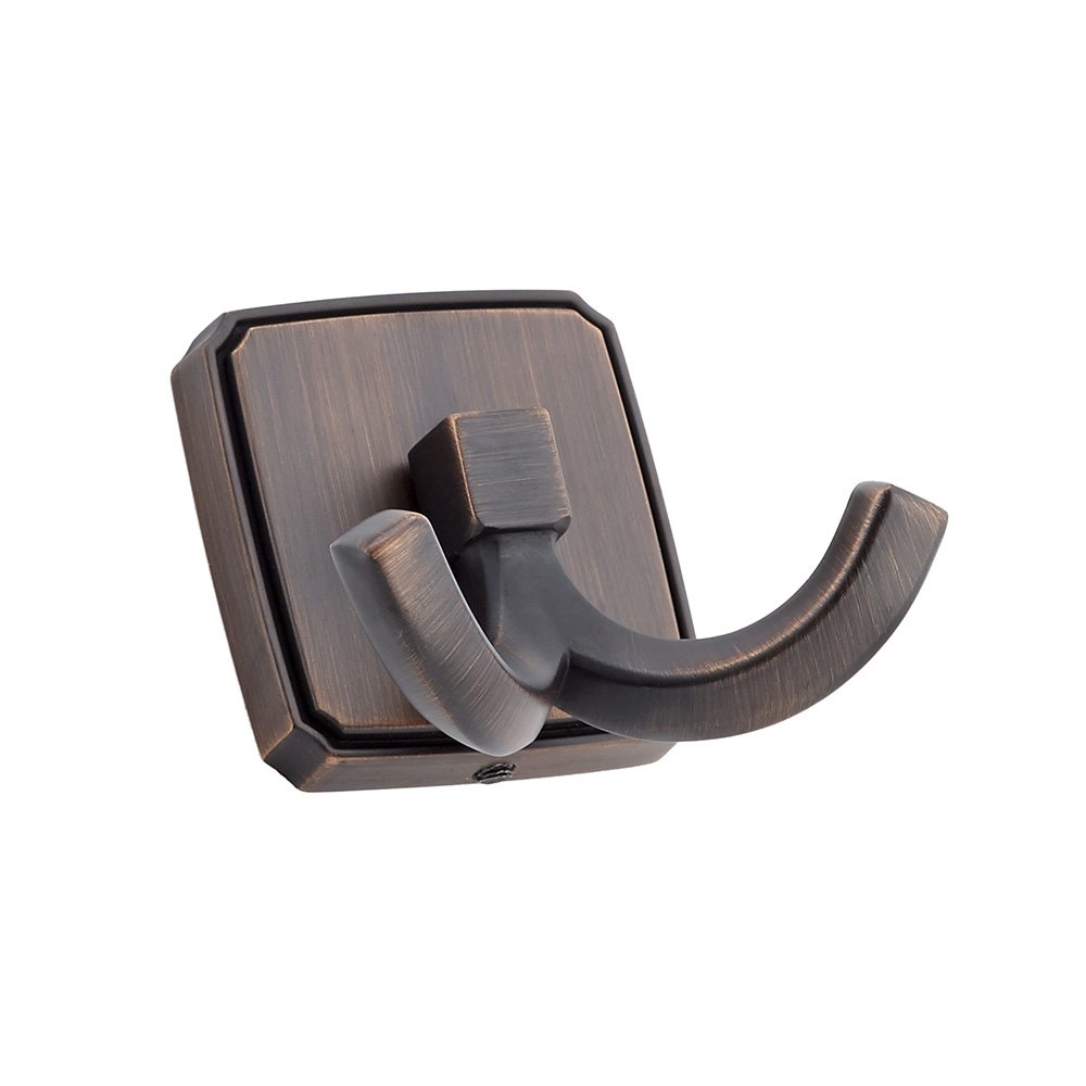 Richelieu Double Transitional Metal Hook in Brushed Oil Rubbed Bronze