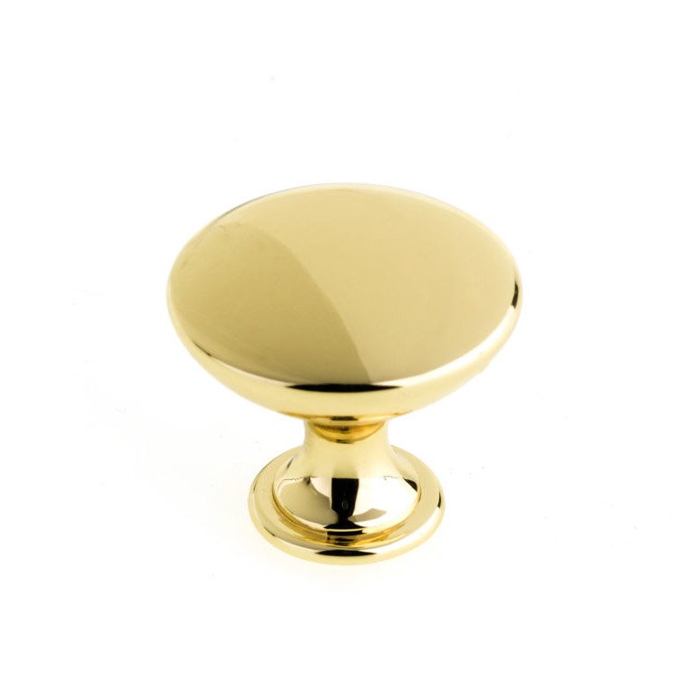 Richelieu 31/32" Round Contemporary Knob in Satin Gold