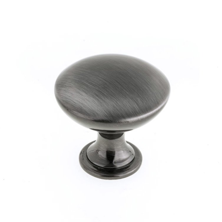 Richelieu 31/32" Round Contemporary Knob in Black Stainless Steel