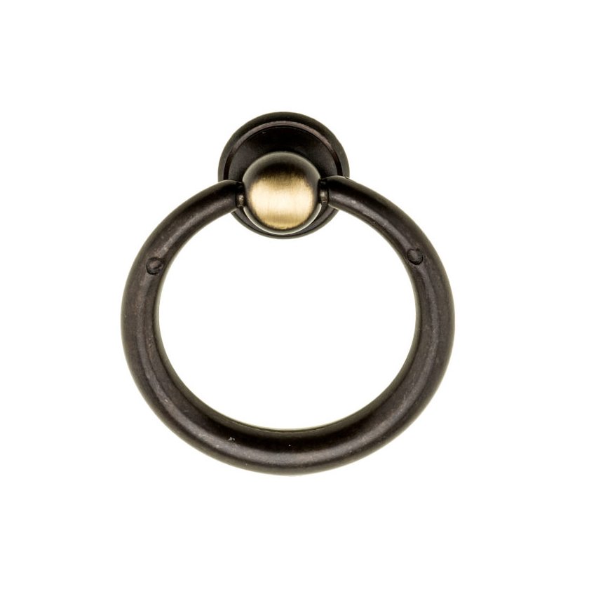 Richelieu 1 9/16" Round Traditional Brass Ring Pull in Satin Bronze