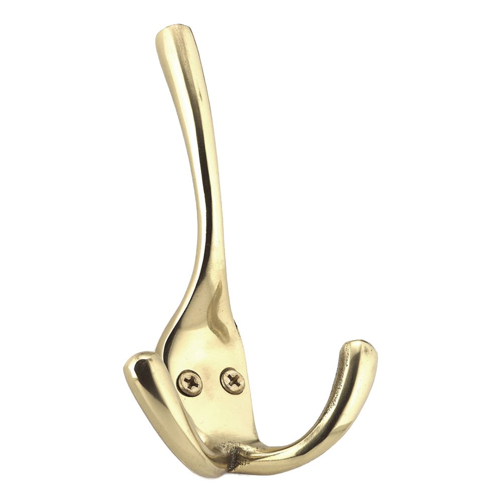 Richelieu 4 1/2" Triple Utility Hook in Brass