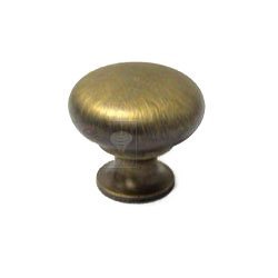 RK International Thin Mushroom Knob in Antique English