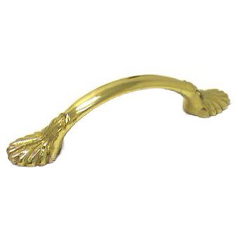 RK International 3" Center Lines at End Pull in Polished Brass