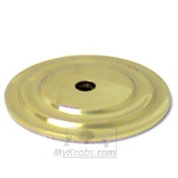 RK International Plain Single Hole Backplate in Polished Brass