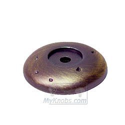 RK International Round Distressed Backplate in Distressed Copper