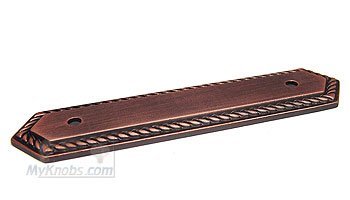 RK International 3 1/2" Center Rope Backplate in Distressed Copper