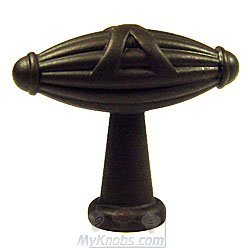RK International Small Crossed Indian Drum Knob in Oil Rubbed Bronze