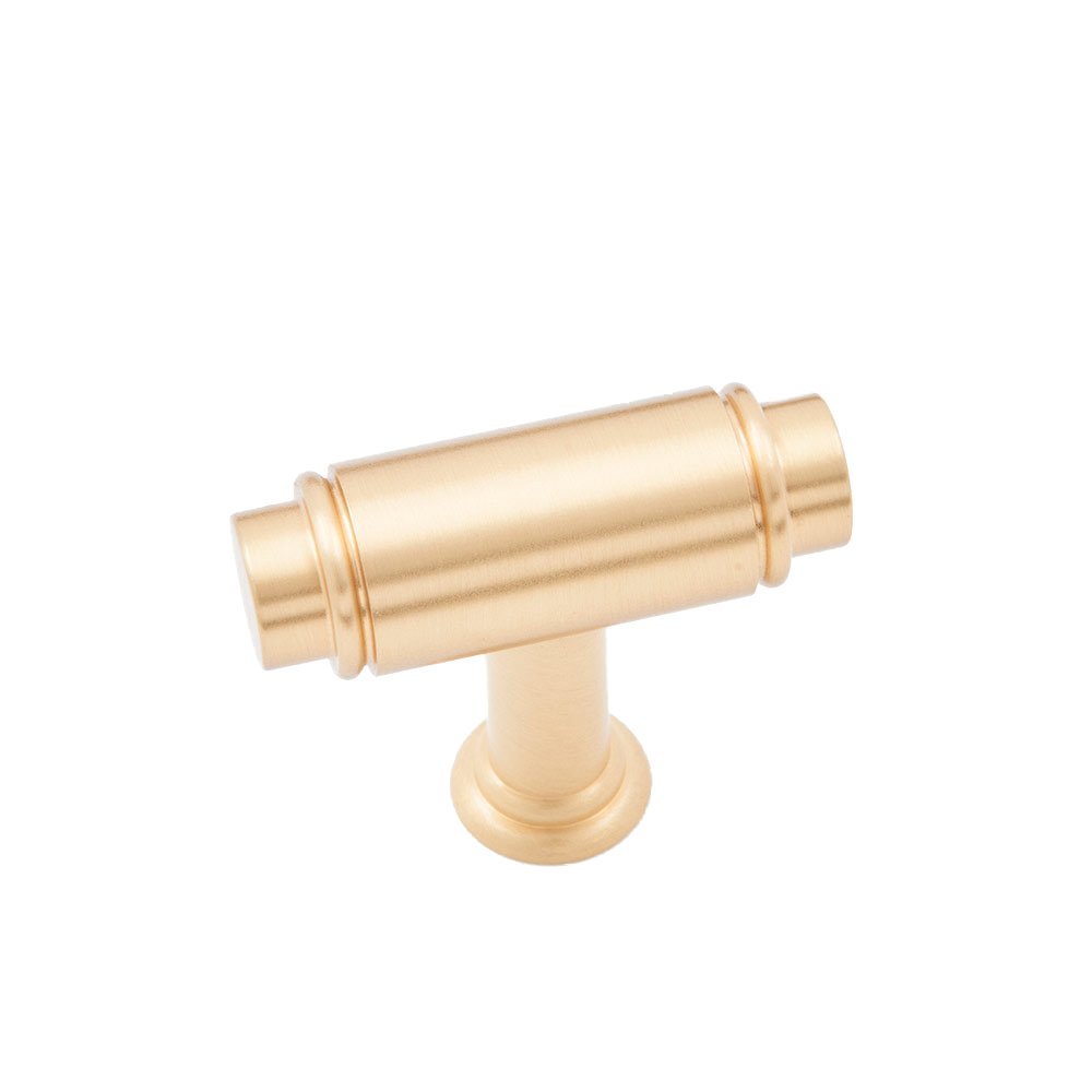 RK International 1 5/8" Small Cylinder Knob In Satin Brass