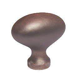 RK International Oval Knob in Distressed Copper