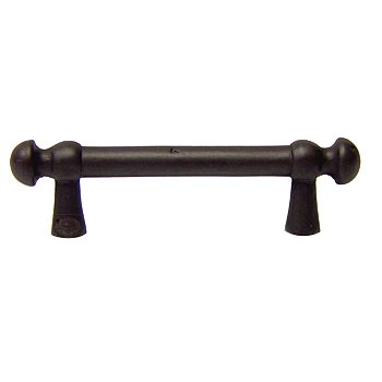 RK International 3" Center Distressed Decorative Rod Pull in Oil Rubbed Bronze