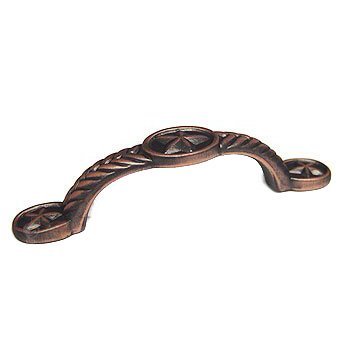 RK International 3" Center Rugged Texas Star Pull in Distressed Copper