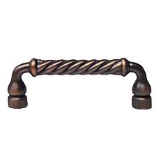 RK International 3" Centers Twisted Pull in Distressed Copper