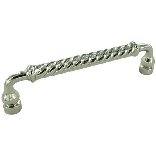 RK International 5" Centers Twisted Handle In Polished Nickel