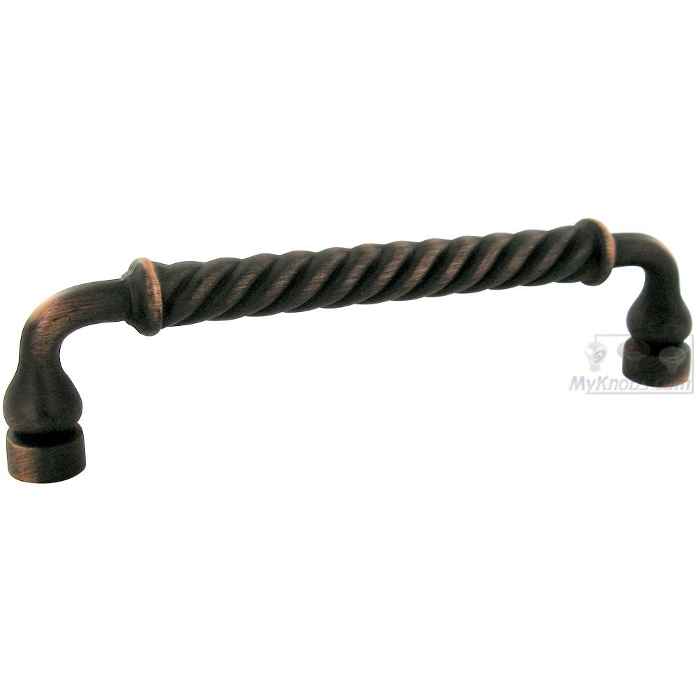 RK International 5" Centers Twisted Pull in Valencia Bronze