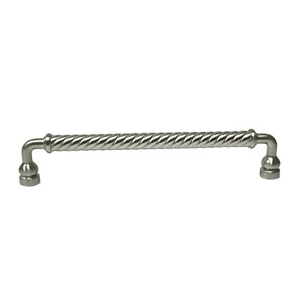 RK International 8" Centers Twisted Pull in Satin Nickel