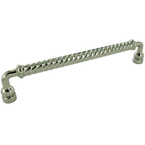 RK International 8" Centers Twisted Handle In Polished Nickel