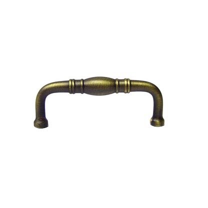 RK International 3" Centers Barrel Middle Pull in Antique English