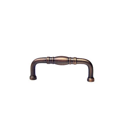 RK International 3" Centers Barrel Middle Pull in Distressed Copper