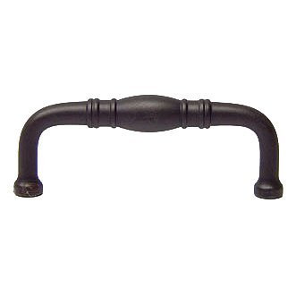 RK International 3" Centers Barrel Middle Pull in Oil Rubbed Bronze